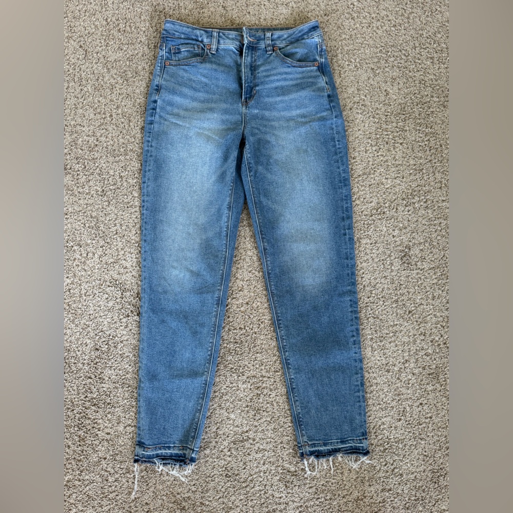 Classic Blue Denim Jeans - Mom Jeans
